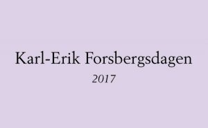 Karl-Erik Forsbergsdagen – Berlingpriset – 15 maj kl. 17.30 KB @ Kungliga Biblioteket | Stockholms län | Sverige