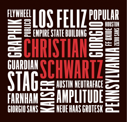 Typografisk Fredag 140516, med Christian Schwartz